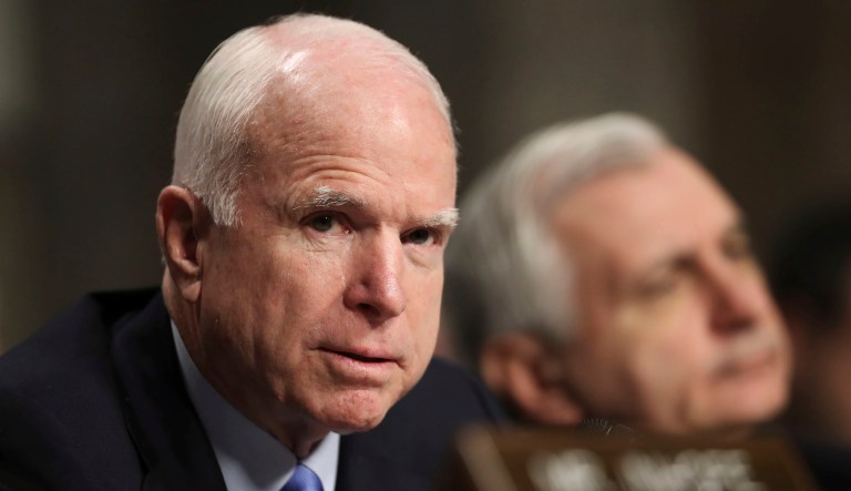 Sens. John McCain and Jack Reed said the military is set to lose billions of dollars in funding under a looming stop-gap budget measure, and requested Defense Secretary Jim Mattis prepare a report on the potential damage, according to a letter released Wednesday by the senators. (AP Photo/Manuel Balce Ceneta)