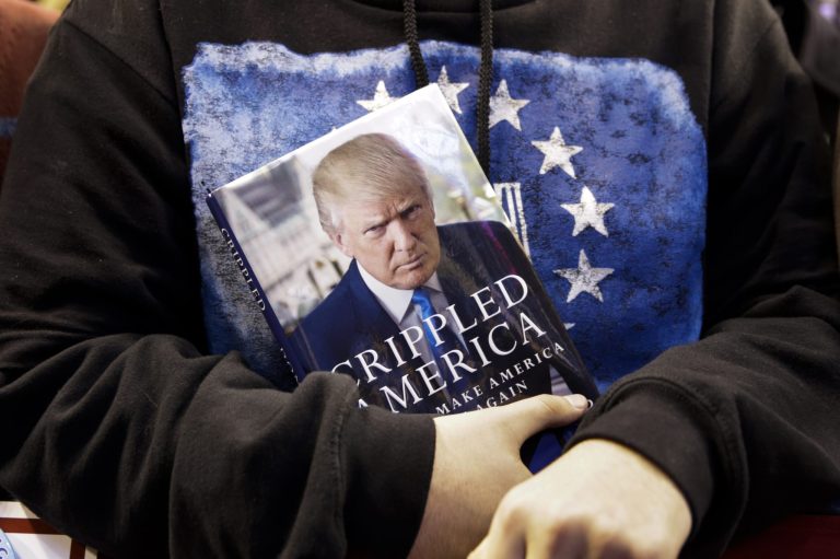Fewer Republican voters think billionaire businessman Donald Trump will eventually be the GOP presidential nominee. (AP Photo/David Goldman)