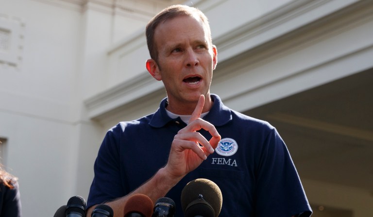 Brock Long echoed a comment he made last weekend, saying, 