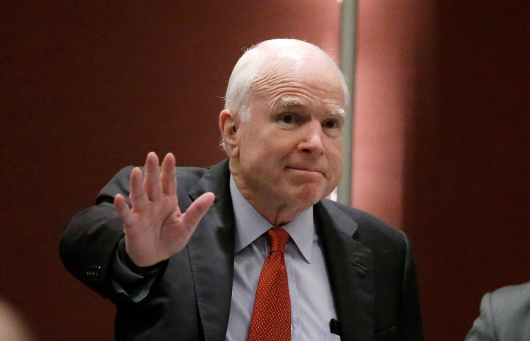 John McCain won the Republican nomination to seek a sixth Senate term in Arizona. (AP Photo/Wong Maye-E)