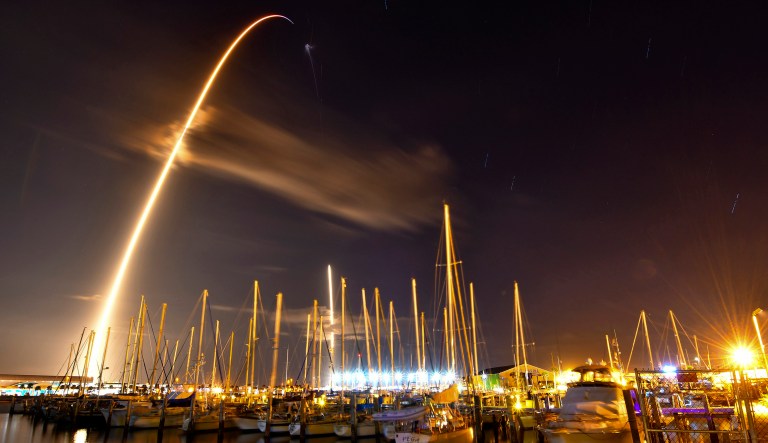 On Sunday, SpaceX launched a secret satellite codenamed Zuma on its first flight of the new year. Since then, no one knows what has happened to it. (Malcolm Denemark/Florida Today via AP)
