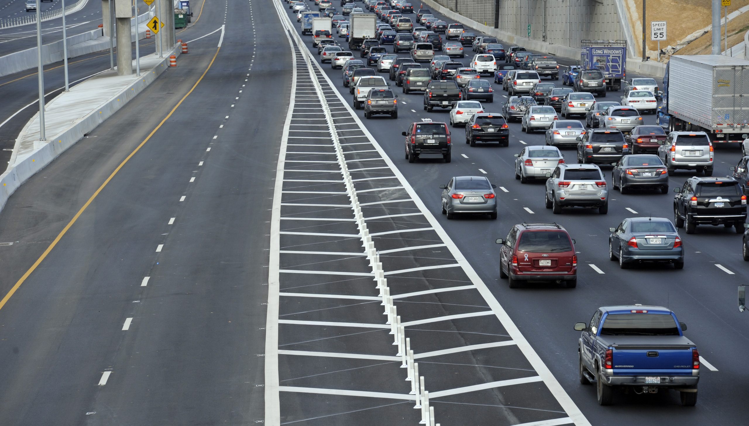 Confused drivers crash at entrance to new Beltway toll lanes
