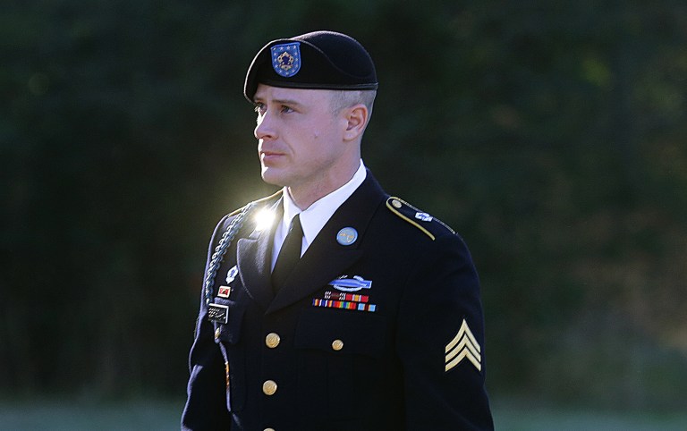 Sgt. Bowe Bergdahl, who deserted his Army outpost and was taken prisoner by the Taliban, has asked President Obama to pardon him before leaving the White House next month, according to a report Friday evening. (AP Photo/Ted Richardson, File)
