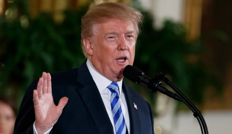 The Trump administration revealed Wednesday that the president is requesting $59.9 billion for non-military intelligence agencies and $21.2 billion for military intelligence in fiscal 2019. The non-military request covers the 16 members of the U.S. intelligence community, including the CIA and the National Security Agency, and is collectively known as the National Intelligence Program. (AP Photo/Evan Vucci)