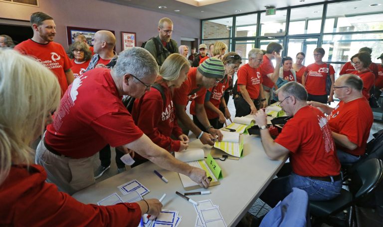 The right to vote on workplace unionization and the right to consent to funding political causes are more than justÂ issues of basic fairness for employees. (AP Photo)