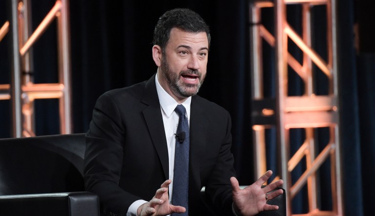 On Wednesday, Jimmy Kimmel argued with a spokesman for House Speaker Paul Ryan on Twitter over the Children's Health Insurance Program. (Photo by Richard Shotwell/Invision/AP)