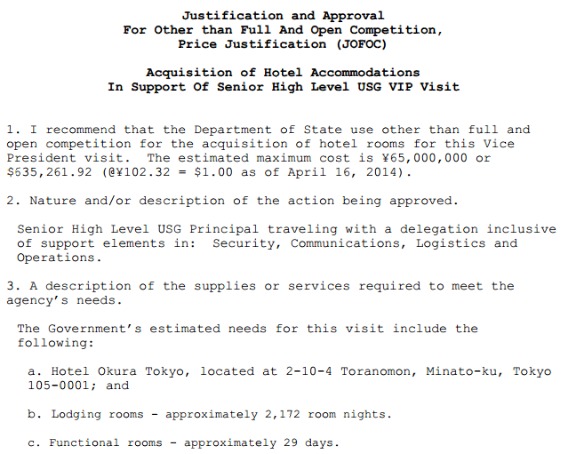 Obama’s Japan Trip Hotel Bill: $635K