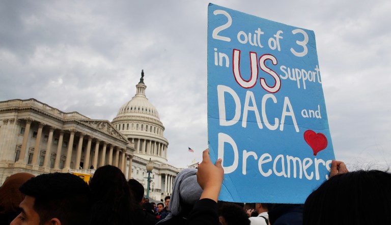 GOP lawmakers in the Senate say they plan to bring an immigration reform package to the floor next week. That is, if the government doesn't shut down this week. (AP Photo/Jacquelyn Martin)