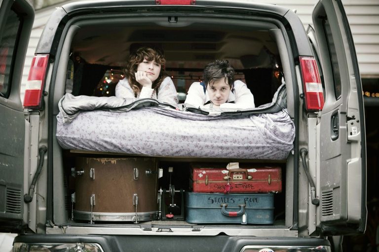 This undated publicity image released by Dualtone Music Group shows Michael Trent, right, and Cary Ann Hearst from the band Shovels & Rope. On Tuesday, May 14, 2013, Hearst and Trent earned four nominations for the Americana Honors & Awards, including album, song and emerging artist of the year. The awards will be held Sept. 18 at Ryman Auditorium in Nashville, Tenn. (AP Photo/Dualtone Music Group, Leslie Ryan McKellar)