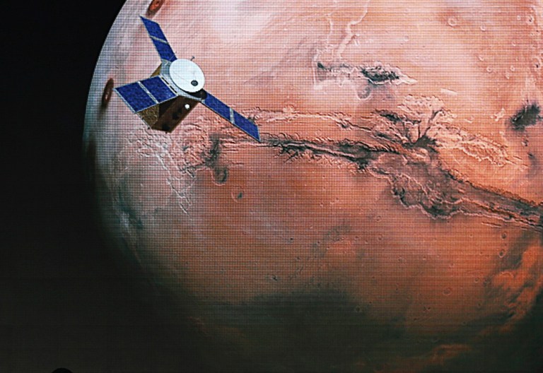 By sending a few citizens to Mars, Trump can accomplish three great feats. (AP Photo/Kamran Jebreili, File)