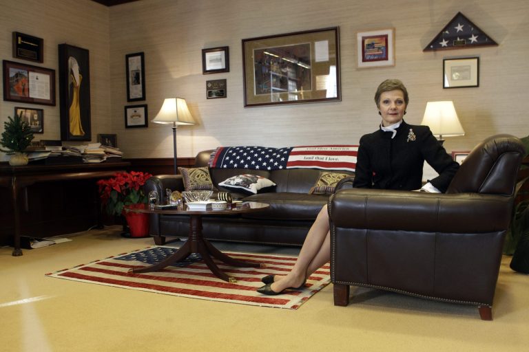 In a Friday, Dec. 23, 2011 photo, federal judge Loretta Preska poses for a portrait in her chambers at Manhattan federal court, in New York. Preska said the caseload for judges in Manhattan has grown more than 10 percent in the last three years while staffing to support them has decreased 28 percent. Continuing cuts to the federal judiciary budget have left the courts feeling unloved.   (AP Photo/Mary Altaffer)