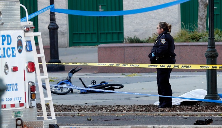 White House press secretary Sarah Sanders said White House chief of staff John Kelly had briefed President Trump and will keep him updated as the situation continues to develop. (AP Photo/Bebeto Matthews)