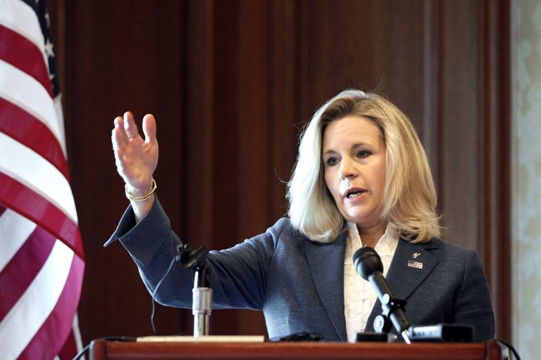 Liz Cheney is still a long shot to beat incumbent Sen. Mike Enzi in the GOP primary. But she enters the holiday season in a better position with her conservative stance on same-sex marriage being more pronounced. (Marc Piscotty/Getty Images)