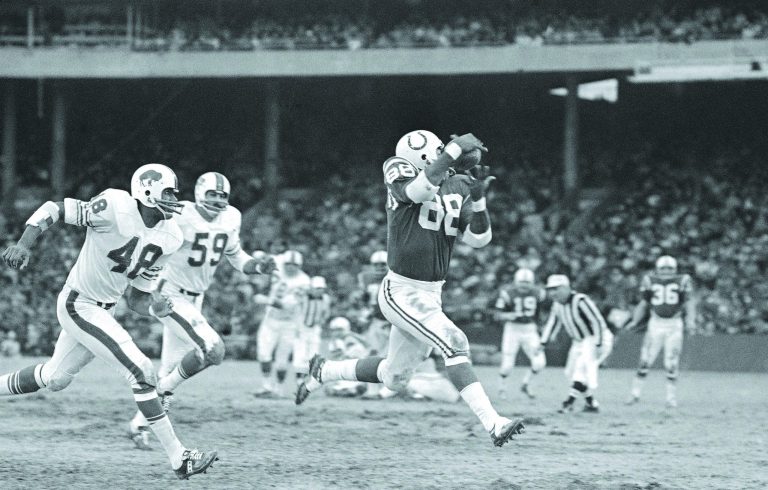 AP File Photo
Hall of Famer John Mackey caught 331 passes for 5,236 yards and 38 touchdowns in his 10-year career with the Colts and Chargers.
