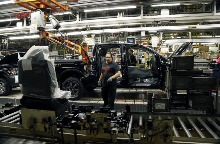 U.S. manufacturing grew strongly in October, a sign that the government shutdown and debt limit fight earlier in the month did not derail the tepid-but-resilient private-sector recovery. (AP Photo)