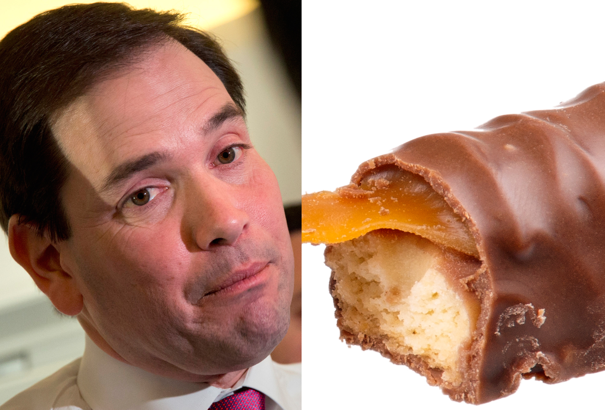 Marco Rubio breaks tooth on Twix bar