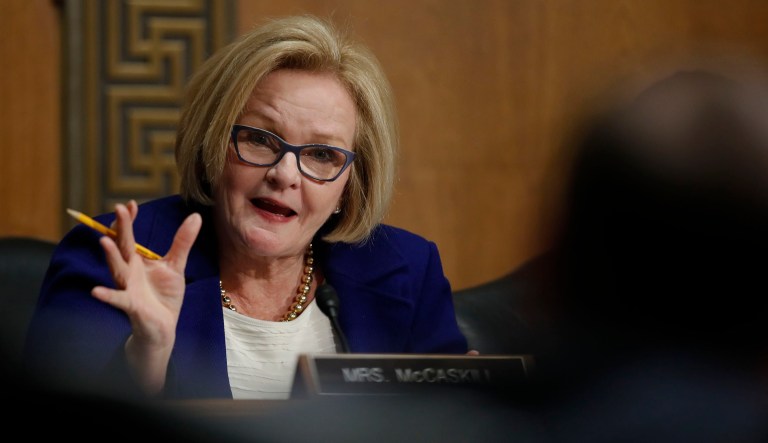 In the case that vulnerable Democratic incumbents - think Sens. Claire McCaskill, D-Mo., (pictured) Joe Donnelly, D-Ind., and Joe Manchin, D-W.V. - are pressured into taking a vote to shut down the government over DACA protections getting left out of a spending bill, it won't soon be forgotten by their opponents. (AP Photo/Carolyn Kaster)