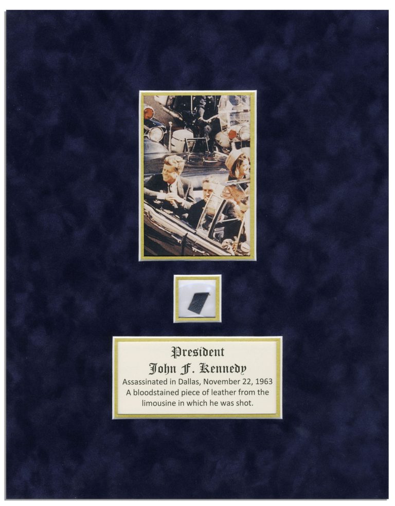 Gruesome: JFK’s blood from death limo auctioned for $1,000