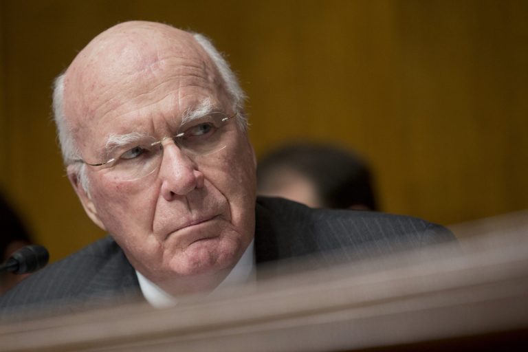 FILE - In a Dec. 11, 2013 file photo, Senate Judiciary Committee Chairman Sen. Patrick Leahy, D-Vt., presides over his committee's hearing on 