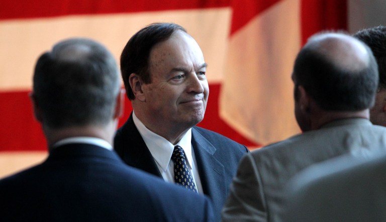 Rocketdyne claims the move to Huntsville is motivated by the lesser regulatory and tax burden in Mississippi and Alabama vs. California. But it's also a fact that the move will benefit the constituencies of Sens. Richard Shelby of Alabama (pictured) and Thad Cochran of Mississippi.