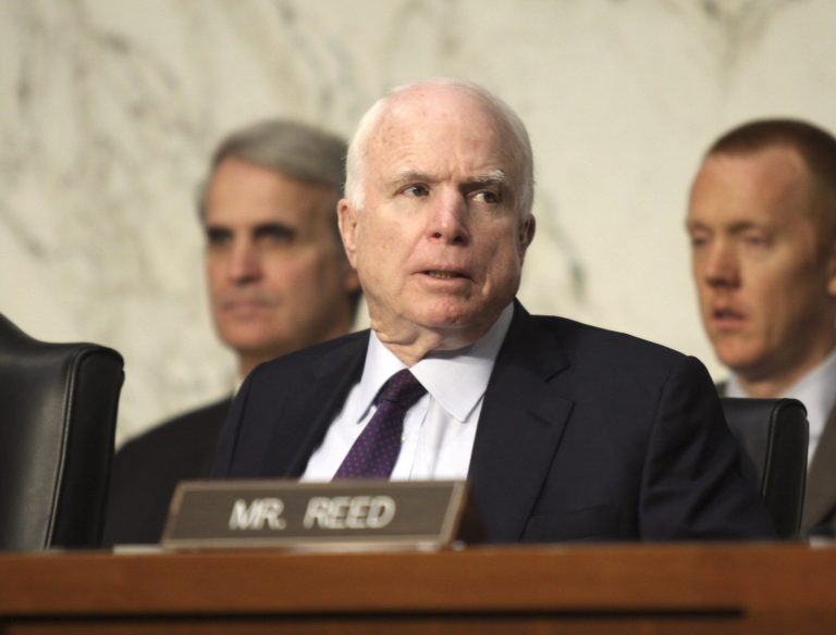 Sen. John McCain, R-Ariz.,Â said Russia is filling a leadership vacuum left by President Obama, who backed down from using military force against Assad even after Assad used chemical weapons to attack civilians.Â (AP Photo/Lauren Victoria Burke)