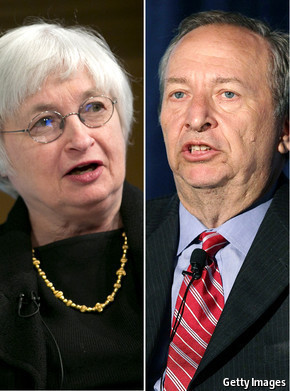 Who will win the Fed chairmanship, Janet Yellen or Larry Summers? 