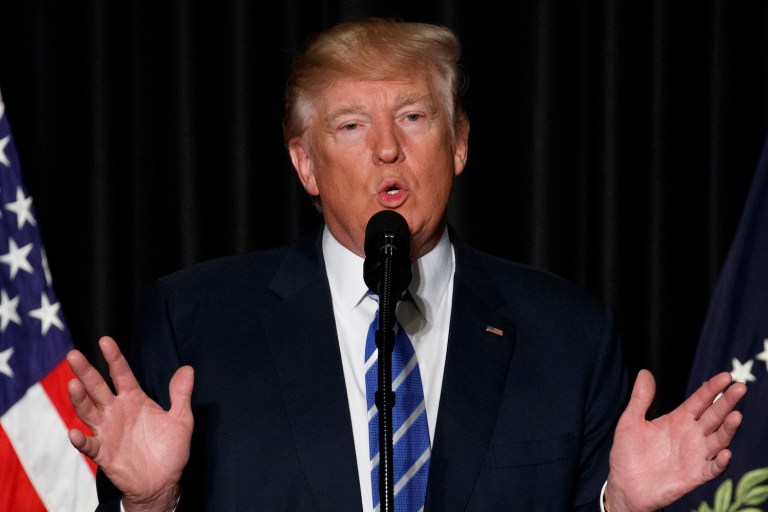 So, is President Trump going to institute a carbon tax? (AP Photo/Evan Vucci)