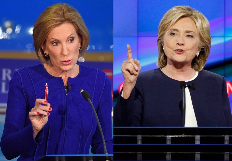 Carly Fiorina has become a fierce critic of Hillary Clinton on the campaign trail. (AP Photos)