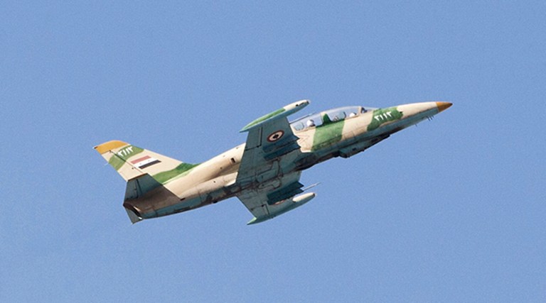 Syrian jets returned to the skies over Hasakah, where U.S. advisors have been assisting Kurdish forces. (AP Photo/ Manu Brabo)