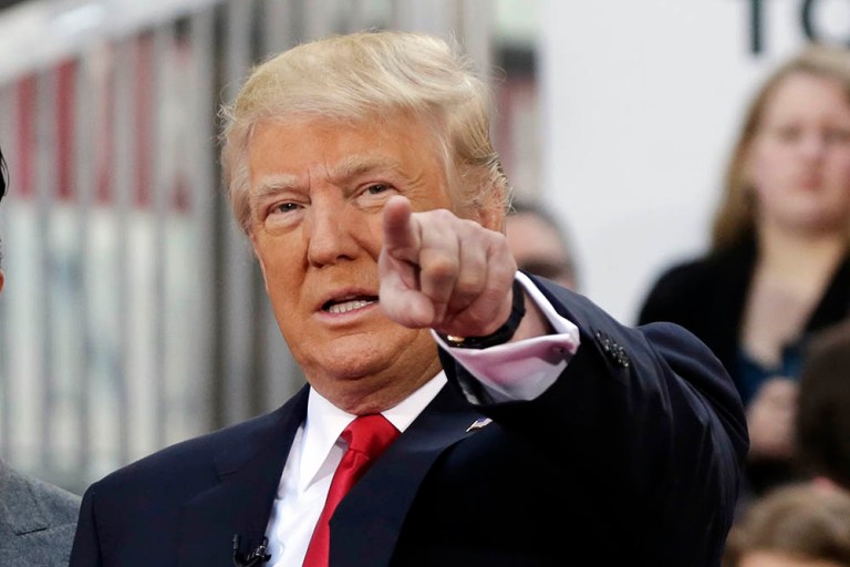 Donald Trump said he would only pick from his established list if he had to fill an opening on the highest court. (AP Photo/Richard Drew)