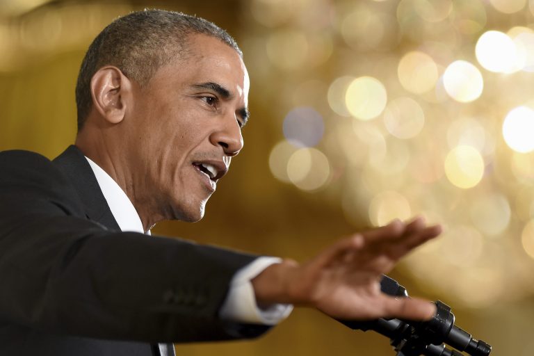 President Barack Obama answers questions about the Iran nuclear deal during a news conference in the East Room of the White House in Washington, Wednesday, July 15, 2015. The president defended his high-stakes nuclear accord with Iran as a sign of American leadership that will make the world safer. (AP Photo/Susan Walsh)