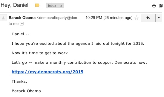 Obama Knocks ‘Constant Fundraising,’ Then Immediately Asks for Donations