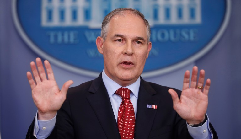 The EPA says Scott Pruitt traveled to the country to 