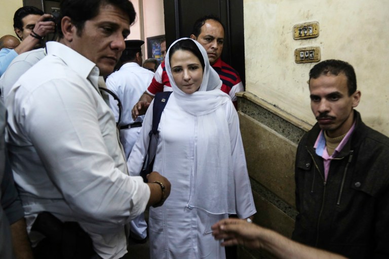 President Trump tweeted on Friday a video celebrating the return of Aya Hijazi, a U.S. aid worker who had been imprisoned by the Egyptian government for three years. (AP Photo/Mohamed el Raai)