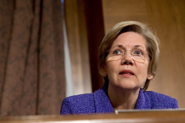 Sen. Elizabeth Warren, D-Mass., told a Washington audience Thursday that she was definitely not running for the Democratic presidential nomination in 2016. (AP Photo)