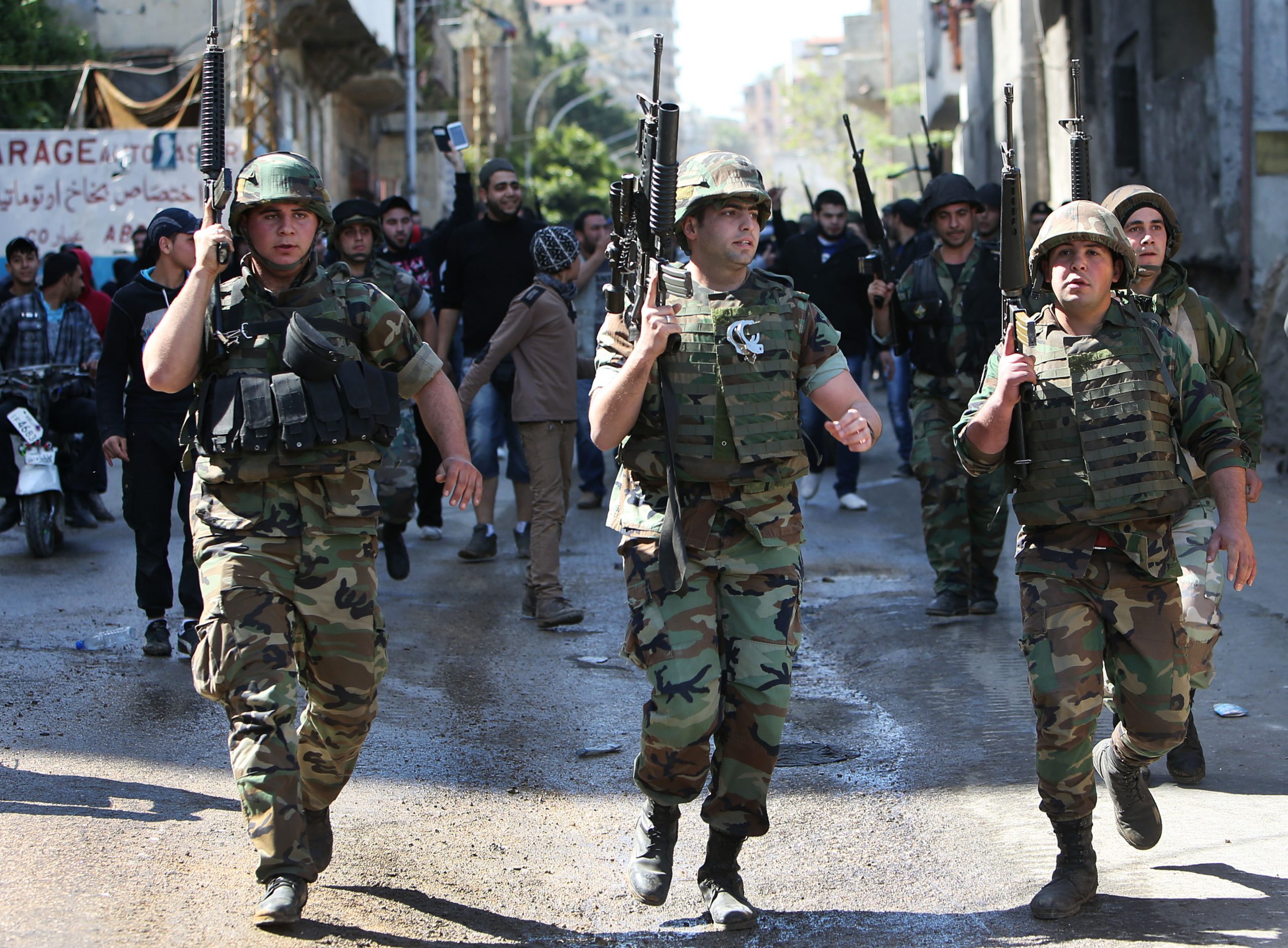 Lebanese foes celebrate together as army deploys