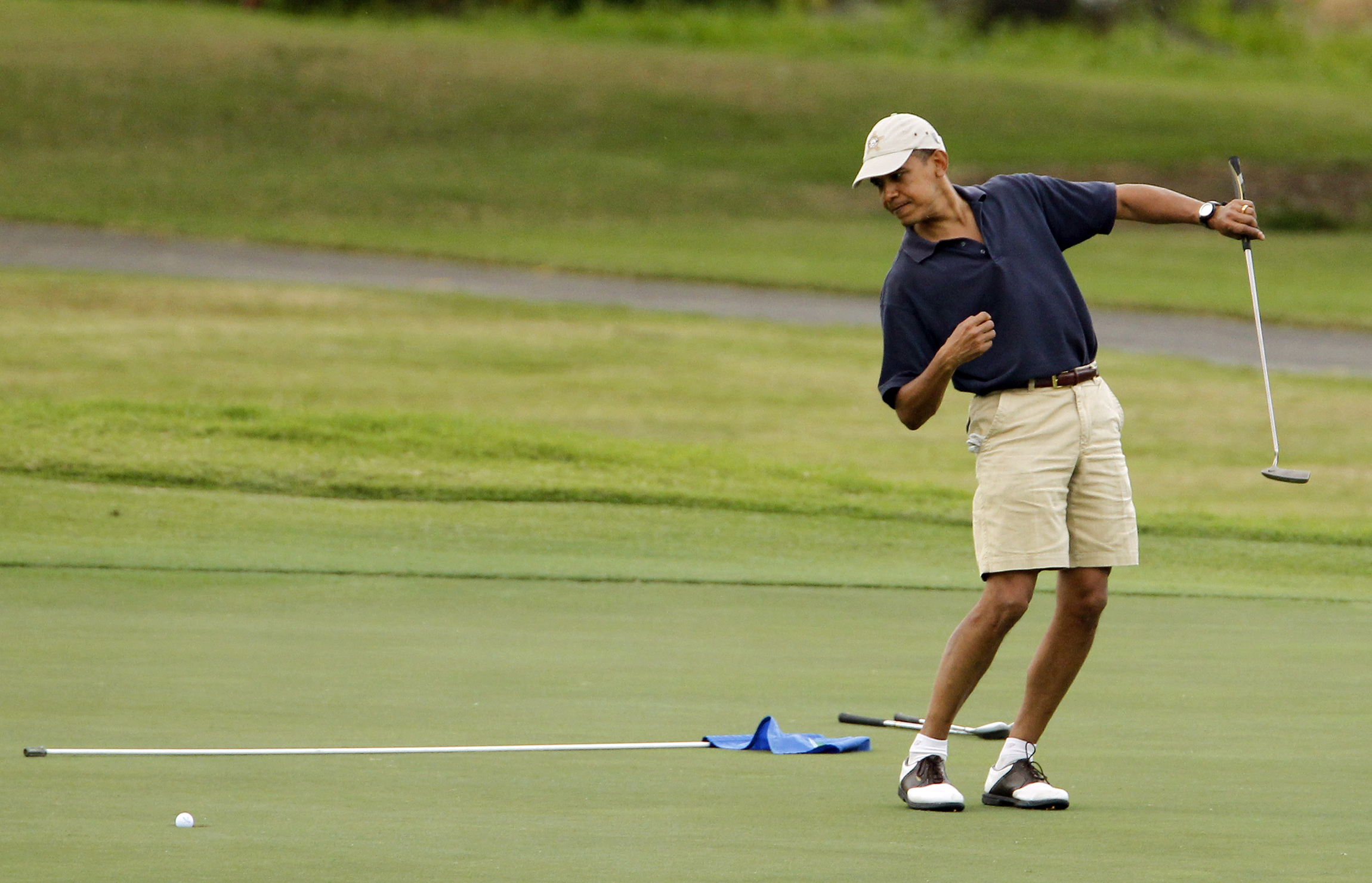 Obama’s favorite sport goes even greener