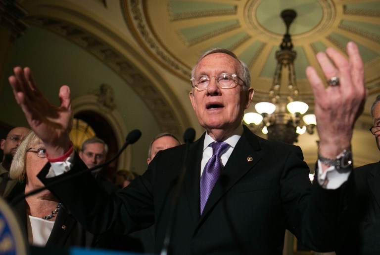 Sen. Harry Reid told BuzzFeed Tuesday night that Mitt Romney got it right on Russia in 2012. (Graeme Jennings/Examiner)