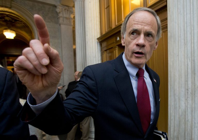The Senate Homeland Security Committee hosted a hearing Wednesday on the program. Ranking Member Thomas Carper called for improvements to the program but did not oppose it outright.Â (AP Photo/Manuel Balce Ceneta)