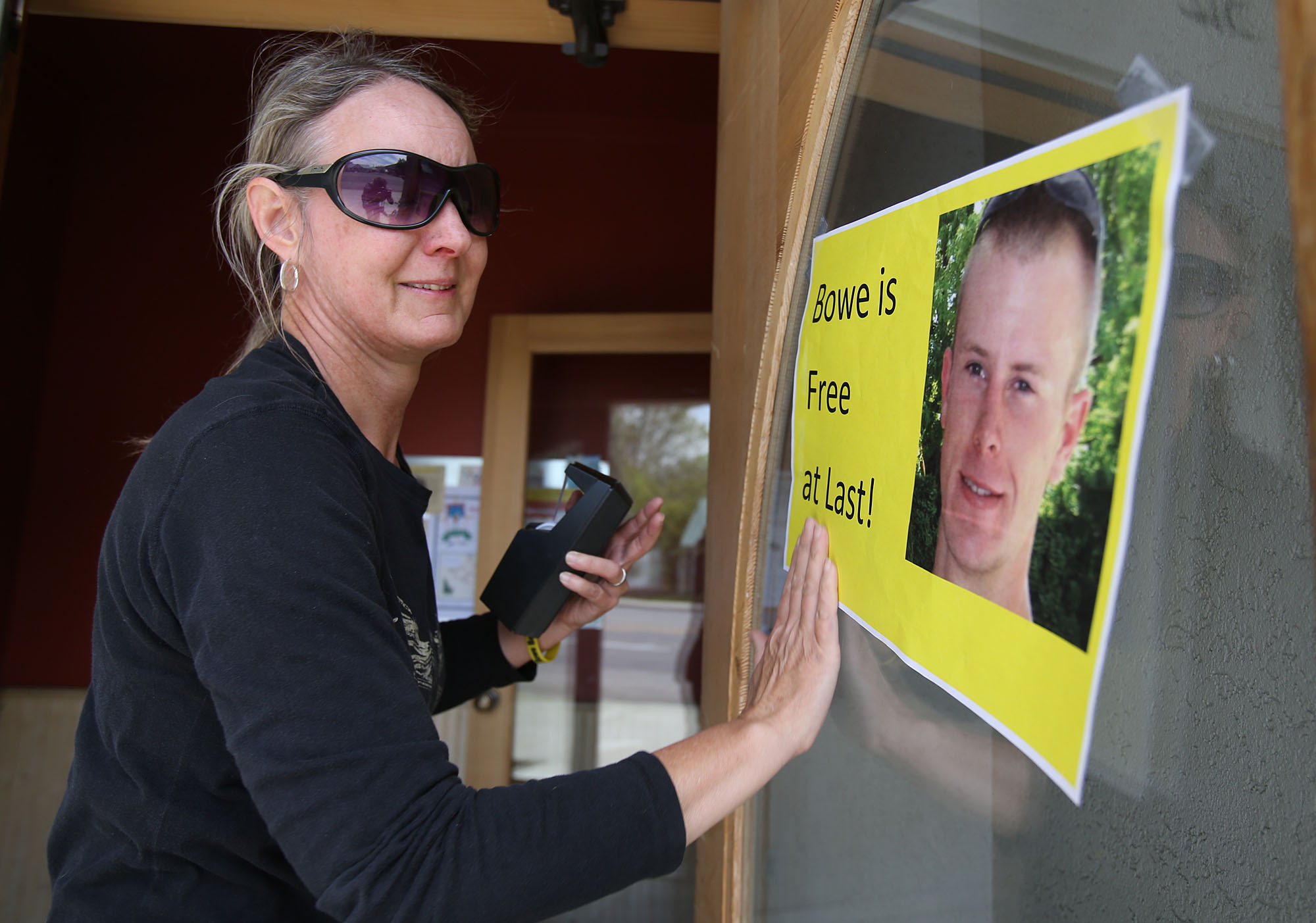 Freed soldier at US military hospital in Germany