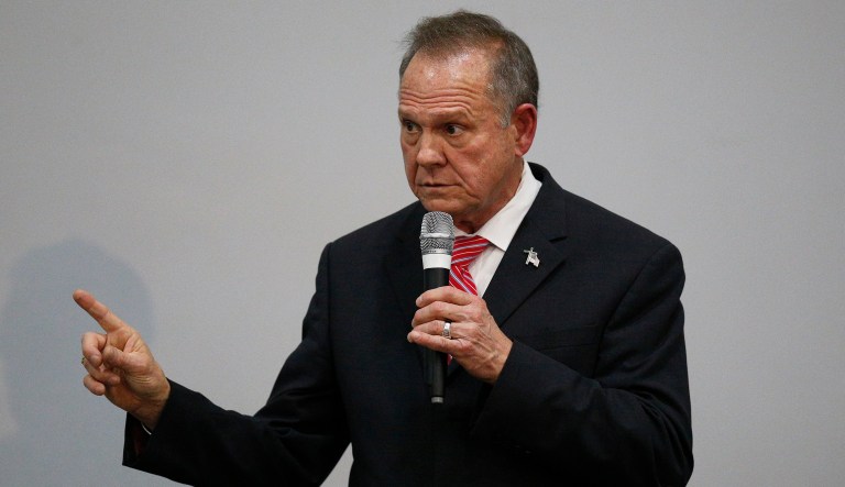 Former Alabama Chief Justice and U.S. Senate candidate Roy Moore faces mounting allegations of sexual misconduct with teenage girls, but Moore isn't backing down. (AP Photo/Brynn Anderson)