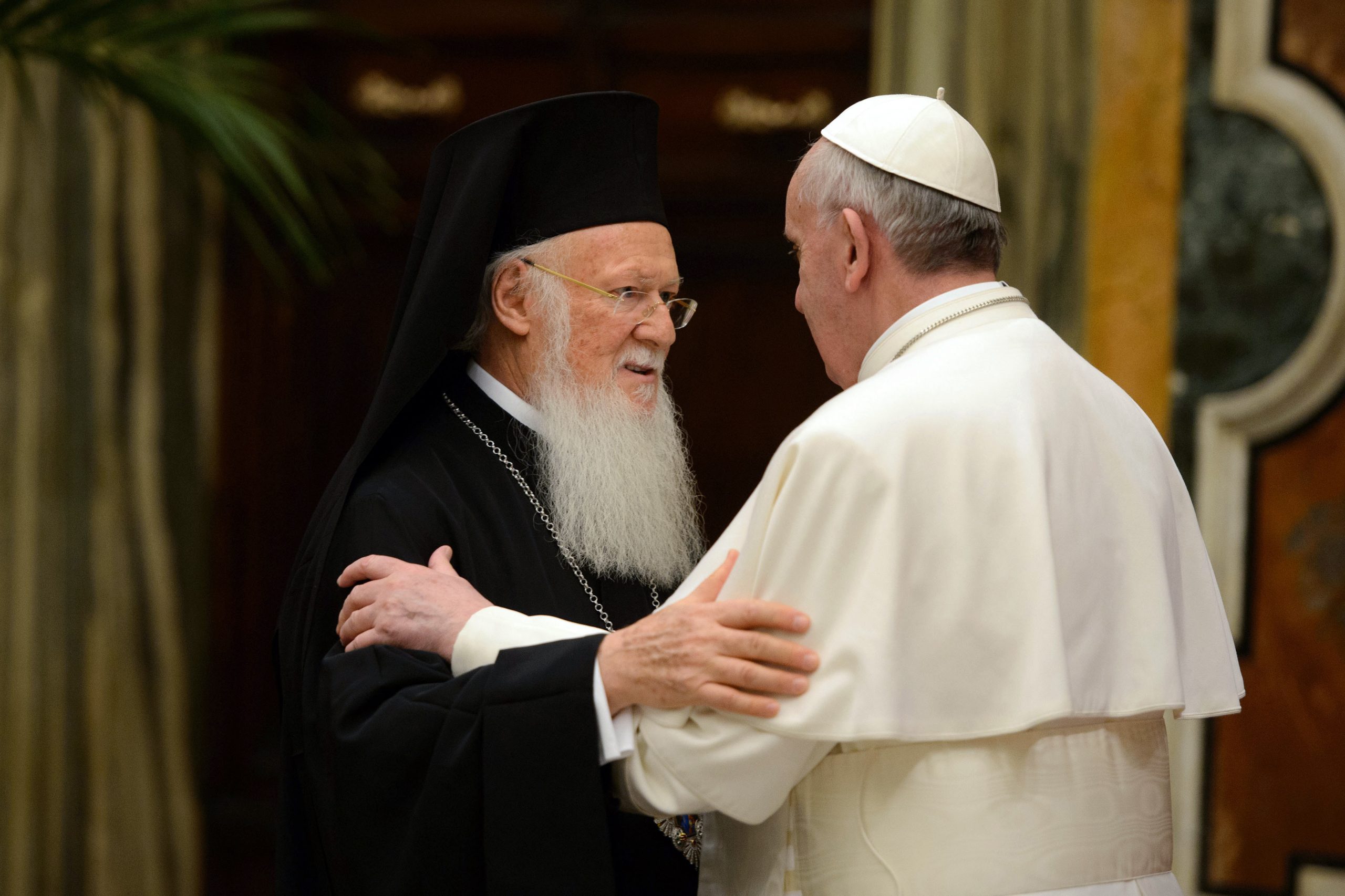 Orthodox patriarch eyes unity in visit with pope