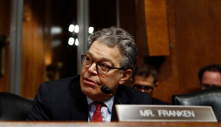 Two women told the Huffington Post on the condition of anonymity they attended events during Al Franken's initial Minnesota Senate campaign where Franken touched their buttocks without their consent. (AP Photo/Carolyn Kaster)
