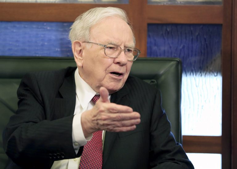 Chairman of Berkshire Hathaway is against a shareholder's climate change resolution to be voted on Saturday. (AP Photo/Nati Harnik, File)