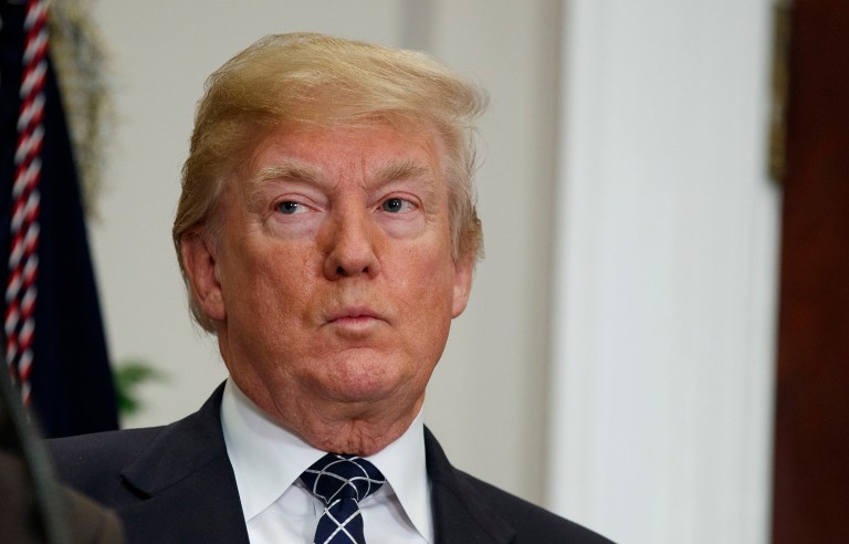 President Trump accused reporters of promoting 