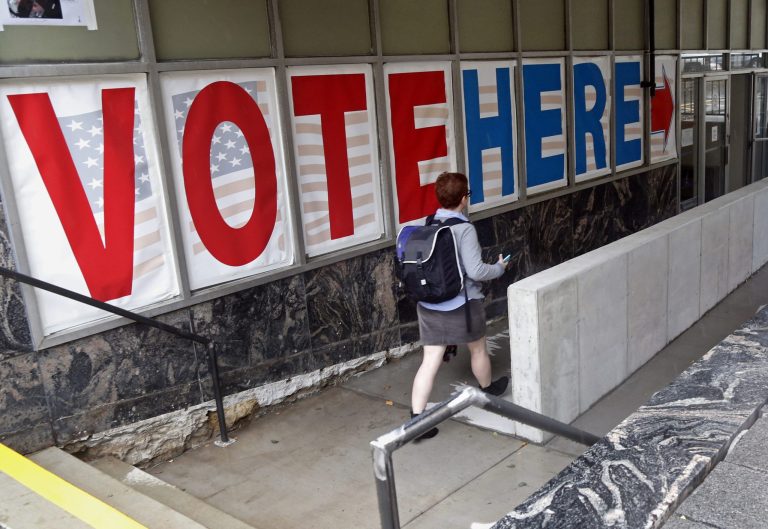 Drive could help liberal causes by driving turnout among millennials, who vote less consistently than older people. (AP Photo/Jim Mone)