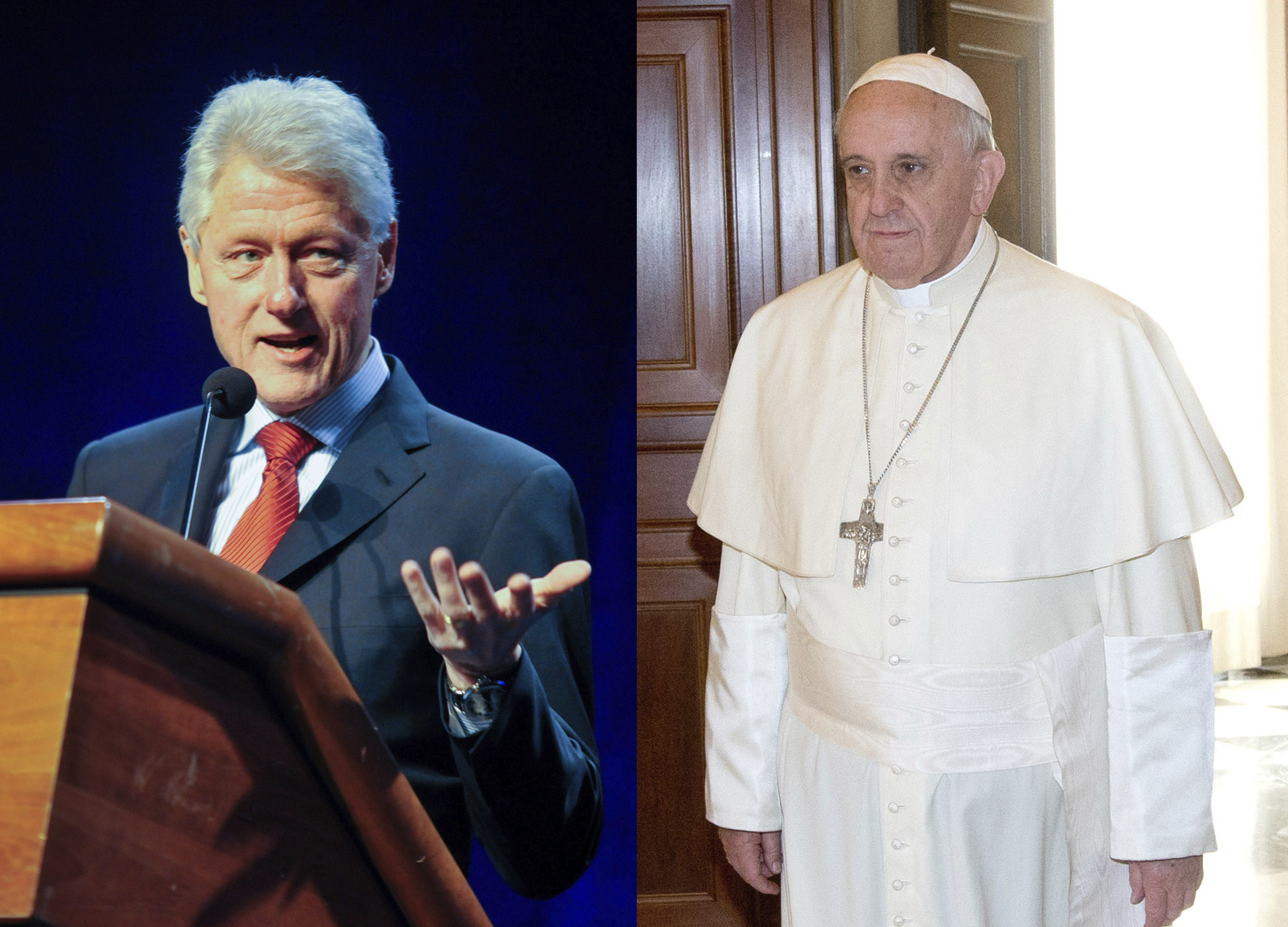 Poll: Bill Clinton is as popular as Pope Francis