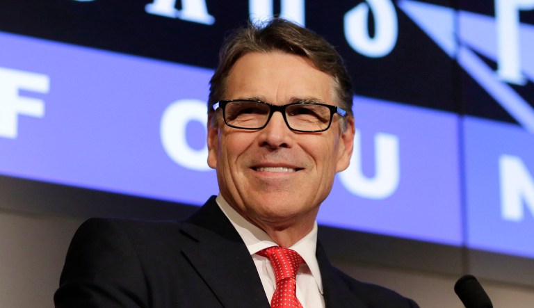 Energy Secretary Rick Perry hit a raw nerve in Washington recently when he announced his department will undertake a study of the possible impact that federal regulations have had on U.S. electric grid reliability. (AP Photo/Eric Gay)