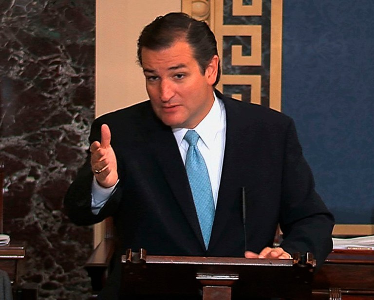 Sen. Ted Cruz will test his comedy chops as the featured Republican speaker at the annual Gridiron Club dinner, to be held in March.ÃÂ (AP Photo/Senate TV)
