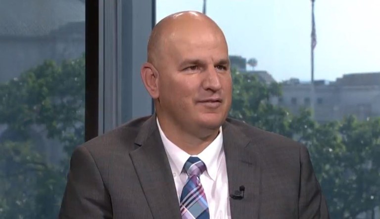 National Border Patrol Council chief Brandon Judd was praised by President Trump on Saturday morning for his advocacy of increased border security. Judd will be attending the State of the Union as the guest of Sen. Jon Tester, D-Mont., and will also get to meet Trump in person. (Screenshot)